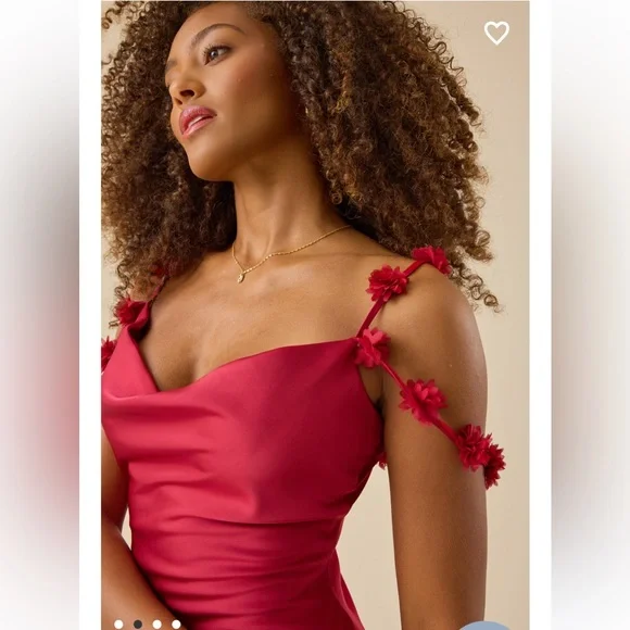 New with tags Altar’d State Scarlett Satin Maxi Dress - Picture 2 of 4